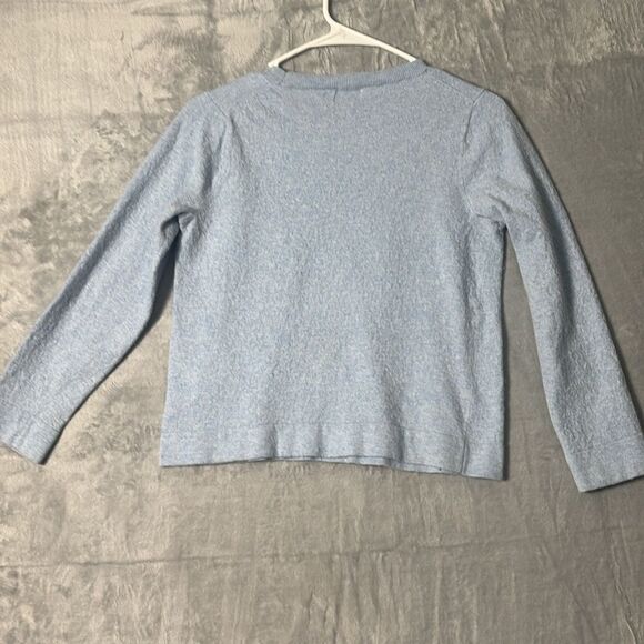 J. Crew Light Blue Girls Merino Wool Blend Soft Sweater Size Large - Picture 6 of 6